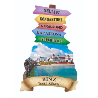 Binz auf Rügen Wegweiser Magnete Motive BIN-1