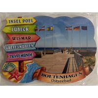 Boltenhagen Wegweiser Magnet Querformat Meer Ostseebad...