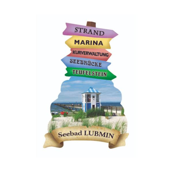 Lubmin Wegweiser Magnete Motive LUB-1