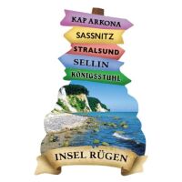 Insel Rügen Wegweiser Magnet Kühlschrankmagnet...