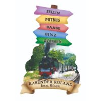 Insel Rügen Wegweiser Magnet Rasender Roland...