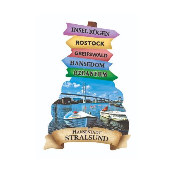 Stralsund Wegweiser Magnete Motive STR-2