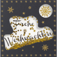 Weihnachten Quadratische Glückwunschkarte mit...