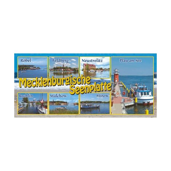 Mecklenburgische Seenplatte Kühlschrankmagnet Fotos 7 Orte