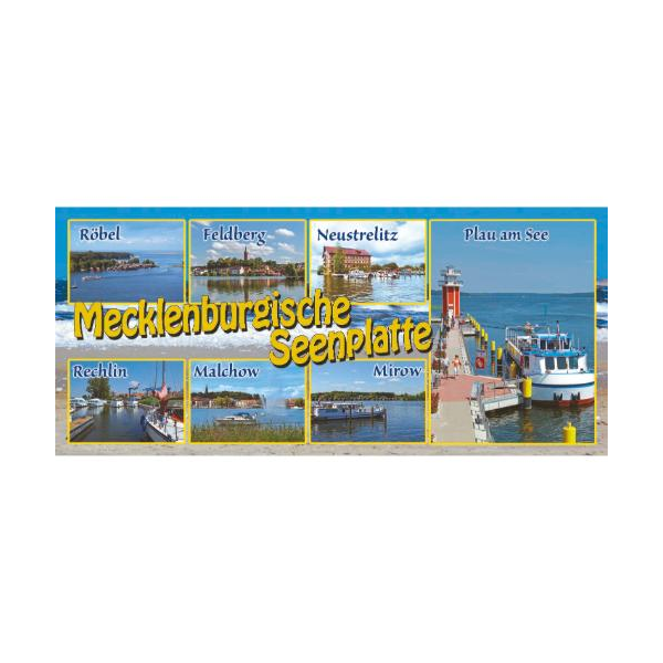 Mecklenburgische Seenplatte Kühlschrankmagnet Fotos 7 Orte