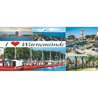 Warnemünde Kühlschrankmagnet XL I love...