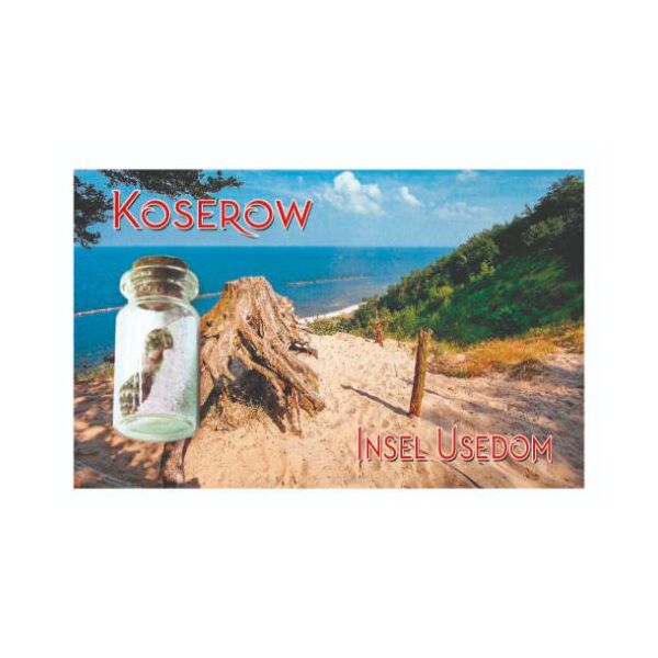 Koserow auf Usedom Kleine Flasche Magnete Motive KOS1