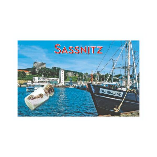 Sassnitz Kleine Flasche Magnete Motive SAS1