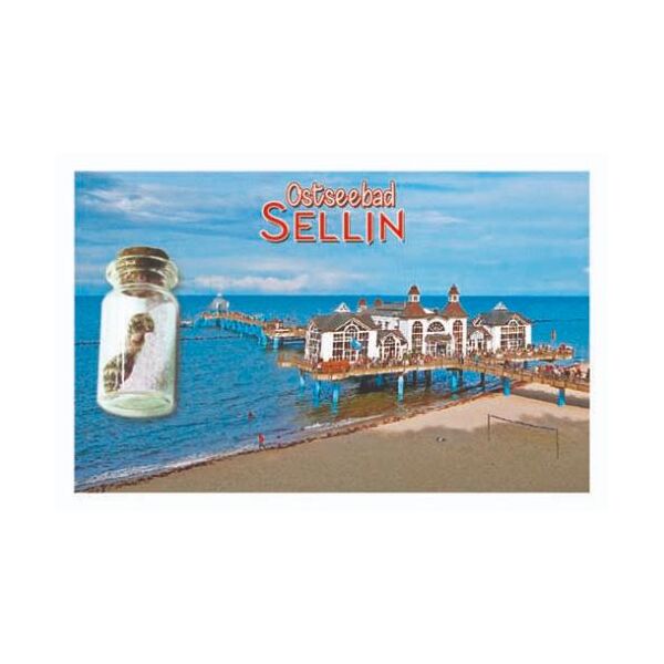 Sellin auf Rügen Kleine Flasche Magnete Motive SEL1