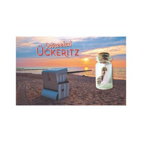 Ückeritz Kleine Flasche Magnete Motive UCK1