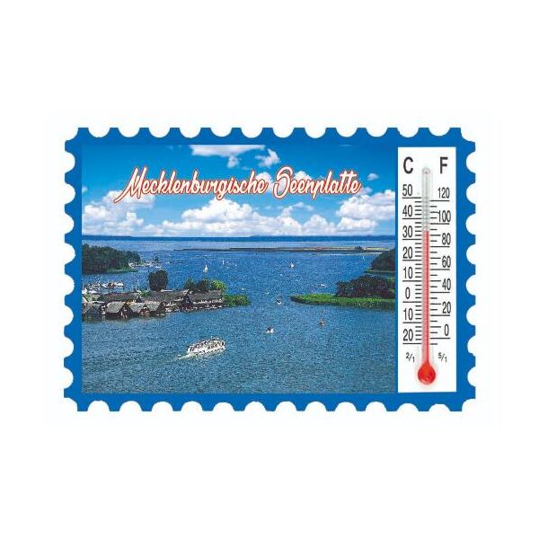 Mecklenburgische Seenplatte Magnete mit Thermometer Motive SEEN-1