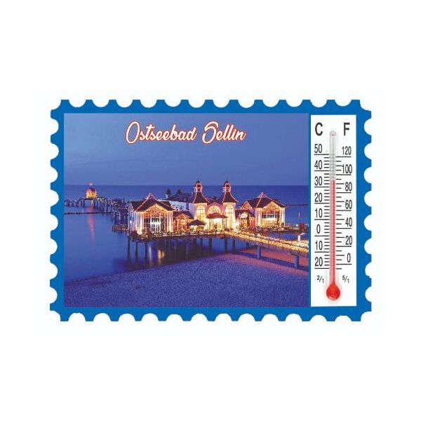 Sellin auf Rügen Magnete mit Thermometer Motive SEL-1