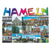 Hameln die Rattenfängerstadt gestanzte Profilkarte...
