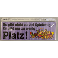 Aufkleber Kleb dir einen Es gibt nicht zu viel...