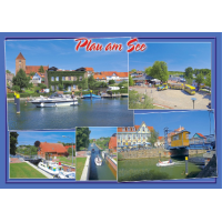 Plau am See Mecklenburgische Seenplatte Postkarte 5...