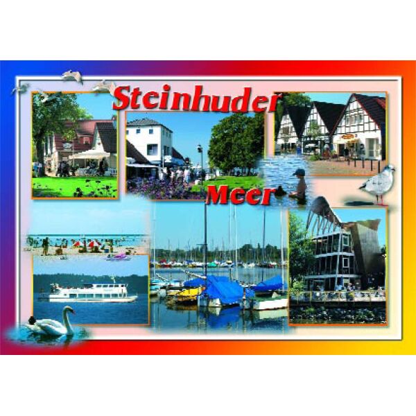 Steinhuder Meer Postkarte 6 Bilder Querformat Ansichtskarte