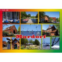 Steinhuder Meer Postkarte Mardorf 9 Bilder bunt