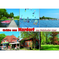 Steinhuder Meer Postkarte Grüße aus Mardorf 6...