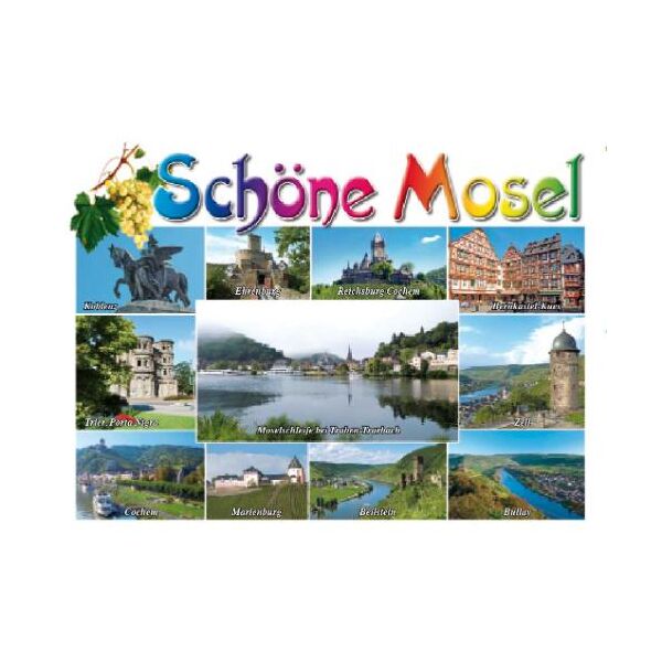 Schöne Mosel Profilkarte 11 Bilder Querformat