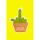 Allgemeine Wünsche unverpackte Grußkarte mit Briefumschlag  Kaktus Cactus Fucktus Mittelfinger HAPPY PAPER