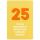 25. Geburtstag unverpackte Glückwunschkarte mit Briefumschlag  Zahl 25 Zwischenstopp für alles schöne HAPPY PAPER