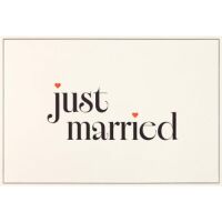 Hochzeit unverpackte Glückwunschkarte mit...
