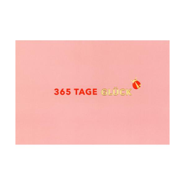 Allgemeine Wünsche unverpackte Glückwunschkarte mit Briefumschlag  365 Tage Glück Marienkäfer HAPPY PAPER