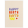 Geburtstag unverpackte Glückwunschkarte mit Briefumschlag  Happy Birthday to you  HAPPY PAPER