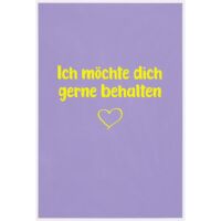 Liebe Valentinstag unverpackte Glückwunschkarte mit...