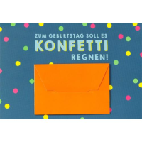 Geburtstag Geldkarte unverpackte Glückwunschkarte...