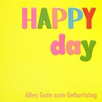 Geburtstag Quadratische unverpackte Glückwunschkarte...