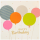 Geburtstag Quadratische unverpackte Glückwunschkarte mit Briefumschlag  Luftballons, Happy Birthday  HAPPY PAPER