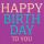 Geburtstag Quadratische unverpackte Glückwunschkarte mit Briefumschlag  Happy birthday to you  HAPPY PAPER