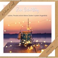 Geburtstag Nature Cards Quadratische unverpackte...