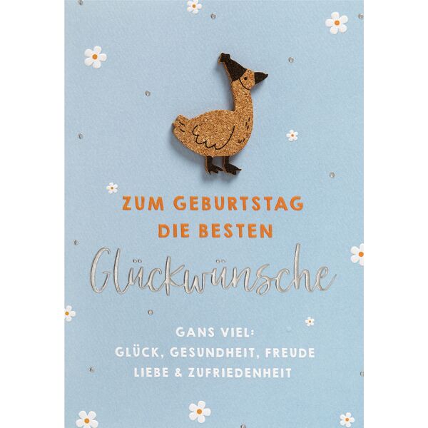 Geburtstag Moments Collection Glückwunschkarte mit Umschlag Partygans die besten Glückwünsche