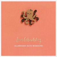 Geburtstag unverpackte quadratische Glückwunschkarte...
