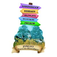 Zingst Wegweiser Magnet Motive ZIT-2 Ostsee...