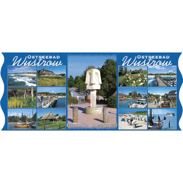 Wustrow bedruckte Tasse Kaffeebecher Ostsee Mecklenburg-Vorpommern
