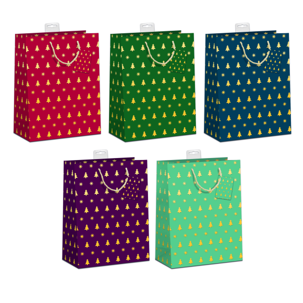 Weihnachten 10 Geschenktaschen Sortiert Large A4 UVP 25,00€ pro Tüte 2,50 Tannenbäume Schneeflocken