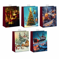 Weihnachten 10 Geschenktaschen sortiert Large A4-Format...