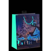 Weihnachten 10 Geschenktaschen sortiert Large A4-Format UVP 25,00€ pro Tüte 2,50 Zug Weihnachtsmann mit Schlitten Tannenbaum Weihnachtsmann vor Kamin