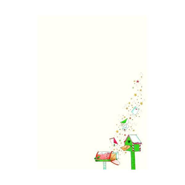 Weihnachten Skorpions Art DIN A4 Briefpapier  Briefkasten mit Briefen
