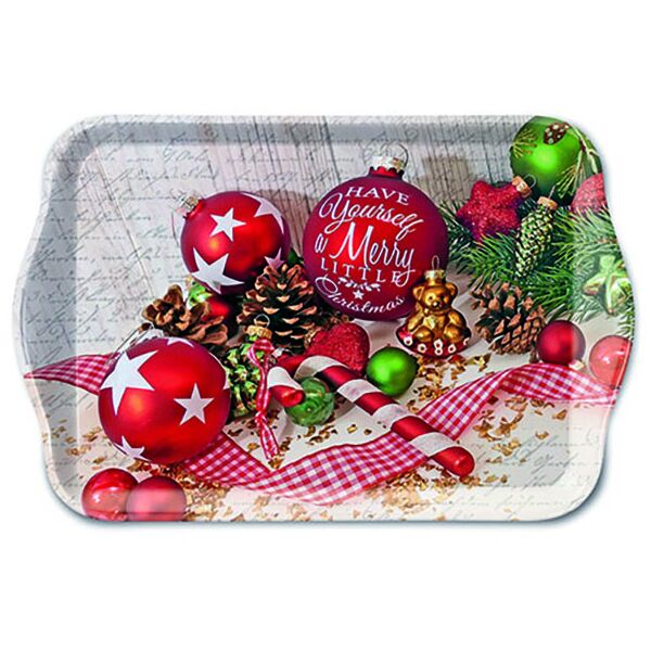 Weihnachten Tray Melamine 13X21cm Merry Little Chris 13x21cm