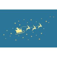 Weihnachten 5er-Beutel mit Umschläge Blau Schlitten...
