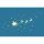 Weihnachten 5er-Beutel mit Umschläge Blau Schlitten Sterne  goldene Heißfolienprägung