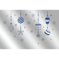 Weihnachten 5er-Beutel mit Umschläge Silber...