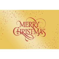 Weihnachten 5er-Beutel mit Umschläge Gold rot Merry...