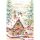 Adventskalender Adventskalenderkarte mit Briefumschlag Lebkuchenhaus mit Wichteln Fröhliche Wichtelzeit