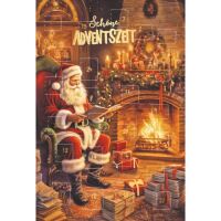 Adventskalender Adventskalenderkarte mit Briefumschlag...