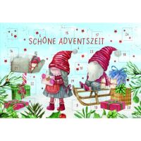 Adventskalender Adventskalenderkarte mit Briefumschlag...